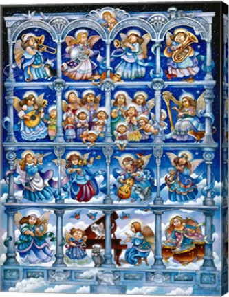 Framed Angels We Have Heard On High Print