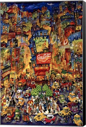 Framed Times Square Print