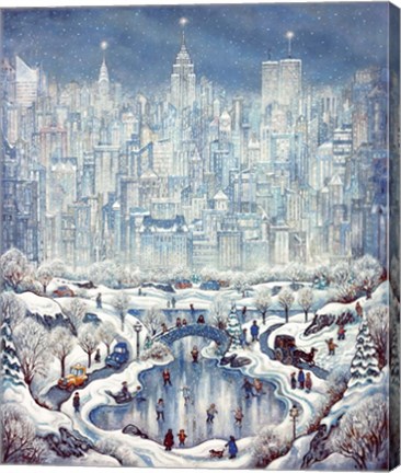 Framed Central Park Snow Print