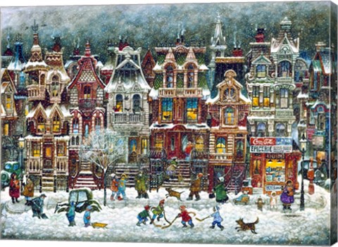 Framed Montreal Winter Print