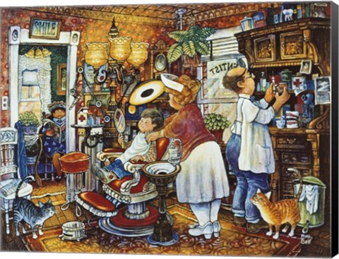 Framed Dentist Print