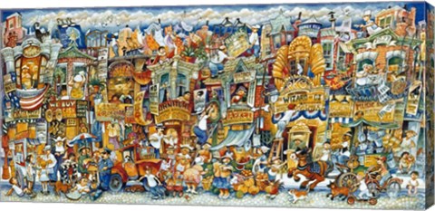 Framed Street Scene Print