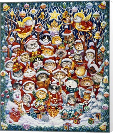 Framed Santa Claws Print