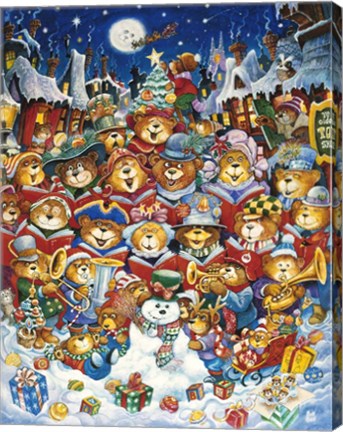 Framed Teddy Bear Christmas Print