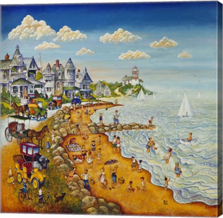 Framed Cape May Beach Print