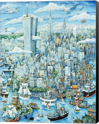 Framed New York, New York Print