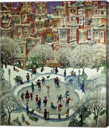 Framed City Skaters Print