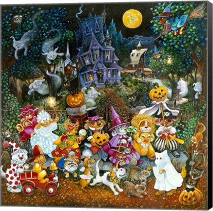 Framed Howl-O-Ween Dogs 2 Print