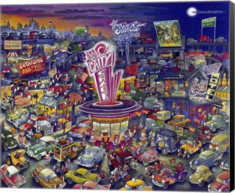 Framed Cool Cats Print