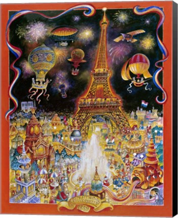 Framed Les Chats Print