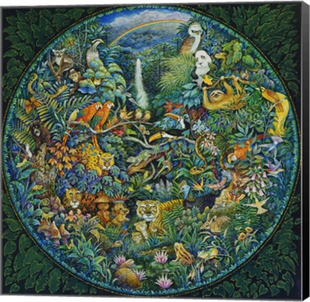 Framed Rainbow Forest Print