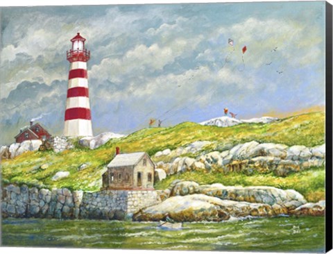 Framed Land&#39;s End Light Print