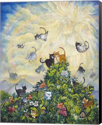 Framed Cat Creation Print