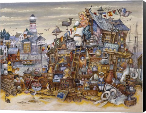 Framed Captain&#39;s Treasure Print