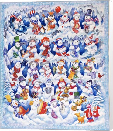 Framed Snowfolks Print