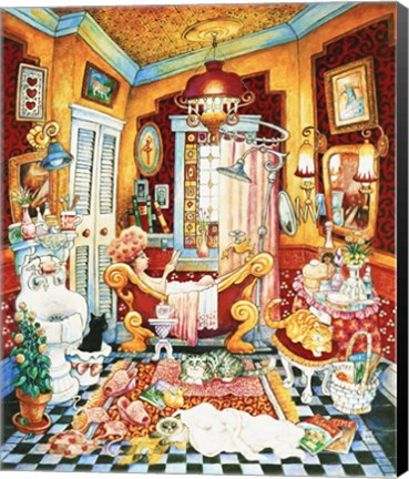 Framed Victoria&#39;s Bath Print