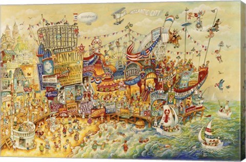 Framed Steel Pier Memories Print