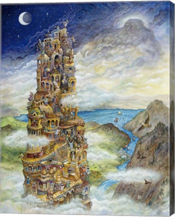 Framed Tower Of Babel Print