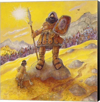 Framed David &amp; Goliath Print