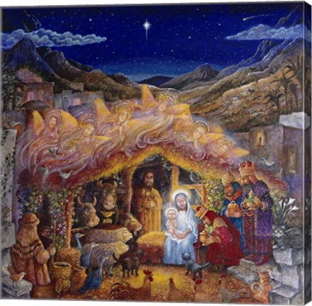 Framed Nativity Print