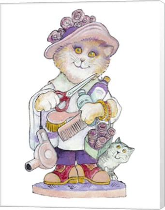 Framed Clipper Cat Print