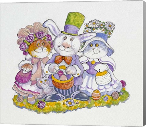 Framed Easter Bunny Print