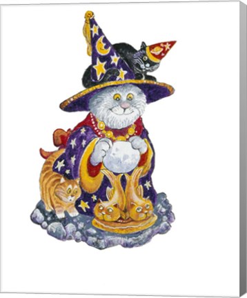 Framed Witch Cat Print