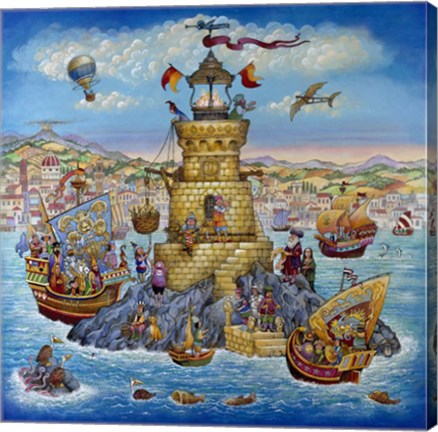 Framed Leonardo&#39;s Light Print