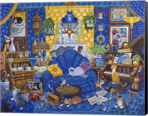 Framed My Blue Heaven Print