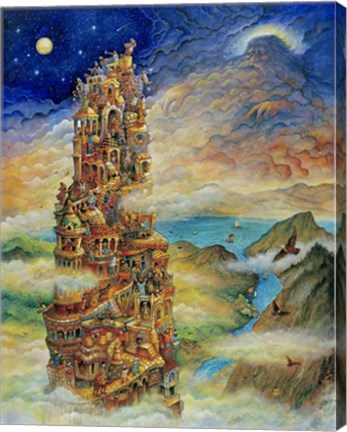 Framed Tower Of Babel 2 Print