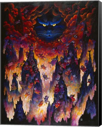 Framed Horny Little Devils Print