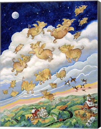 Framed If Pigs Could Fly Print