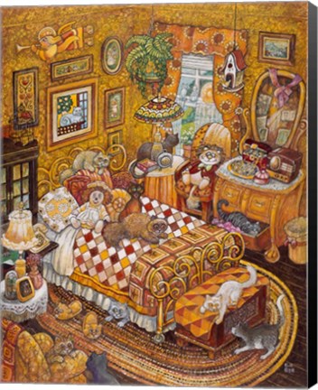 Framed Cat Nap Print