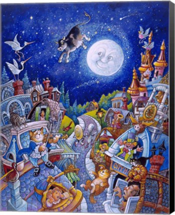 Framed Hey Diddle Diddle Print