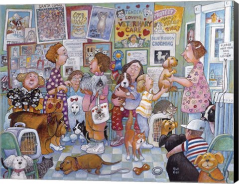 Framed Tender Loving Vet Print