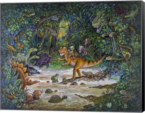 Framed Jurassic Jungle Print