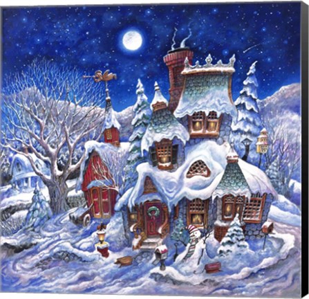 Framed December Snow Print