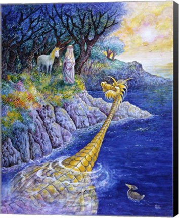 Framed Blue Lagoon Print