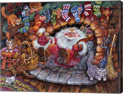 Framed Down the Chimney 1 Print