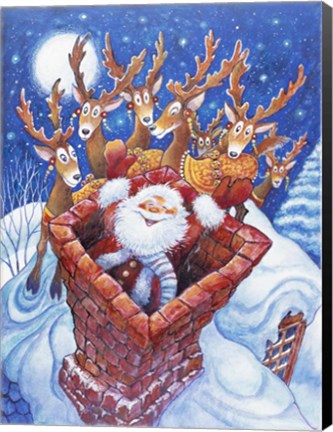 Framed Down the Chimney 2 Print