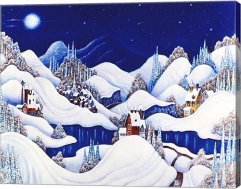 Framed Marshmallow Winter Print