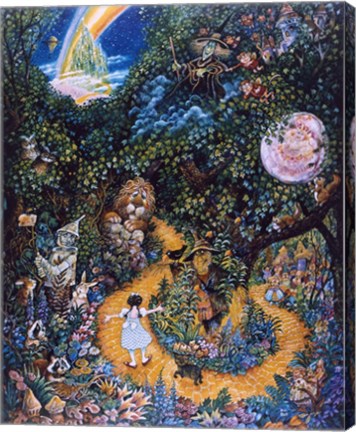 Framed Yellow Brick Road Print