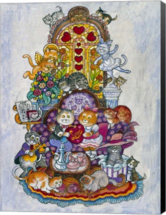 Framed &quot;&quot; Love&quot;&quot; Notes Print