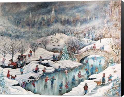 Framed Up In Central Park Print