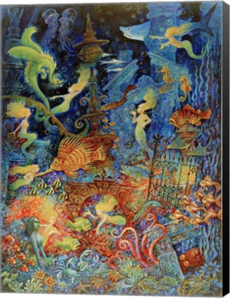 Framed Mermaids Of Atlantis Print