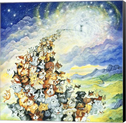 Framed And God Created Dogs 2 Print