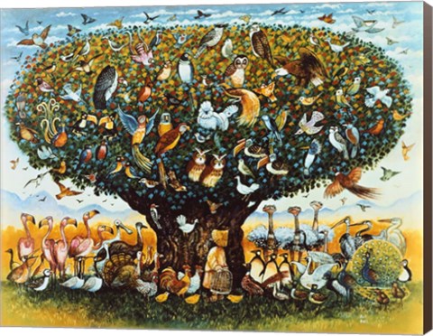 Framed Noah And The Birds Print