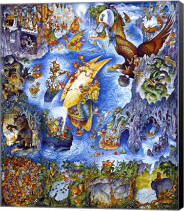 Framed Story Of Sinbad Print