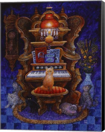 Framed Classical Cats Print