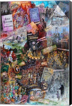 Framed Dickens Print